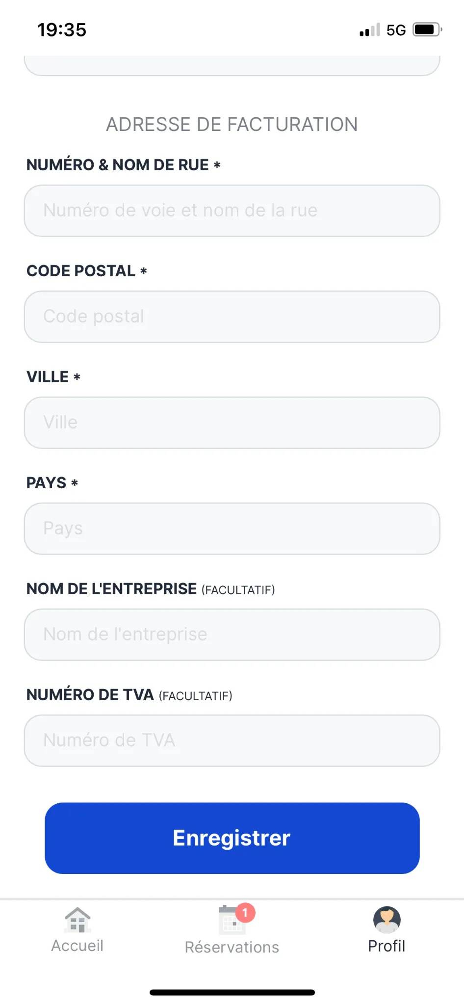 Inscription application VTC AEROPORT PARIS