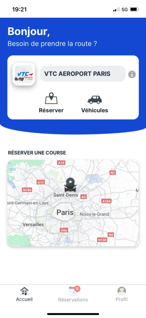 Accueil VTC AEROPORT PARIS