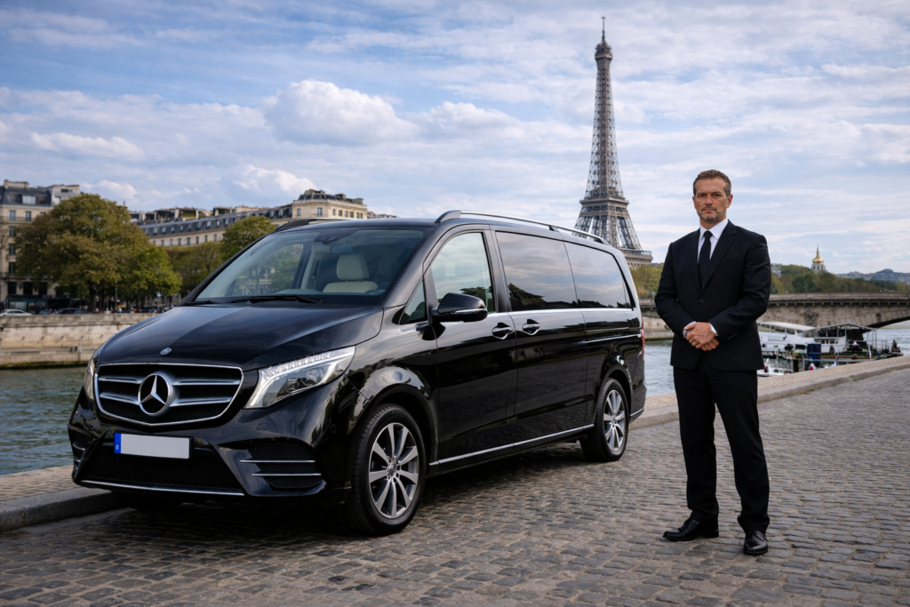 chauffeur privé van vip paris mercedes classe v