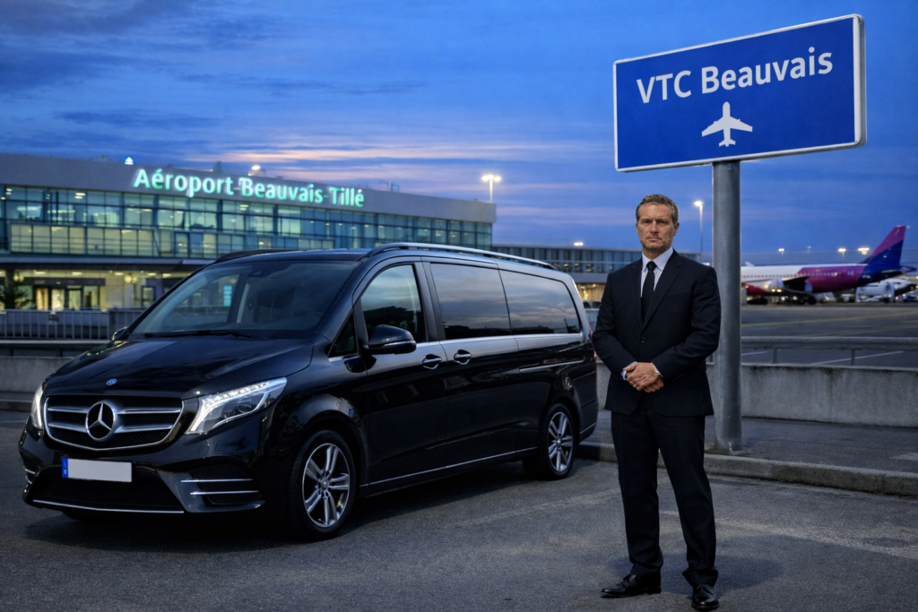 VTC Beauvais pour transfert aéroport Paris longue distance