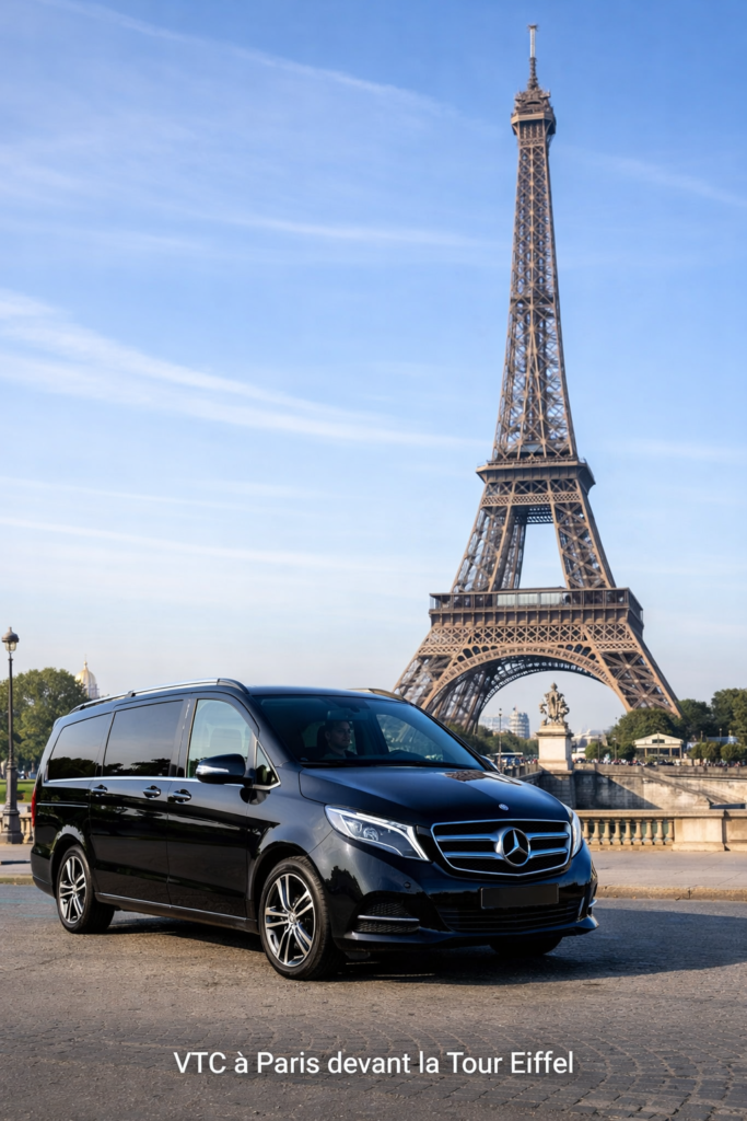 VTC aéroport Paris Mercedes chauffeur privé